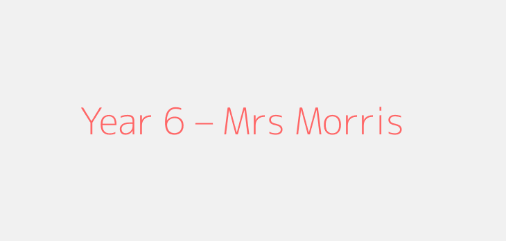 Year 6 – Mrs Morris